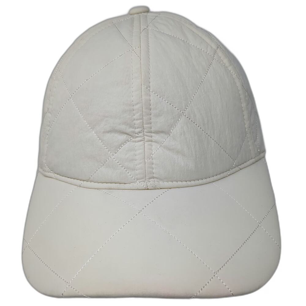 All in Motion Baseball Cap Beige One Size Quilted Nylon Drawstring Hat Toggle